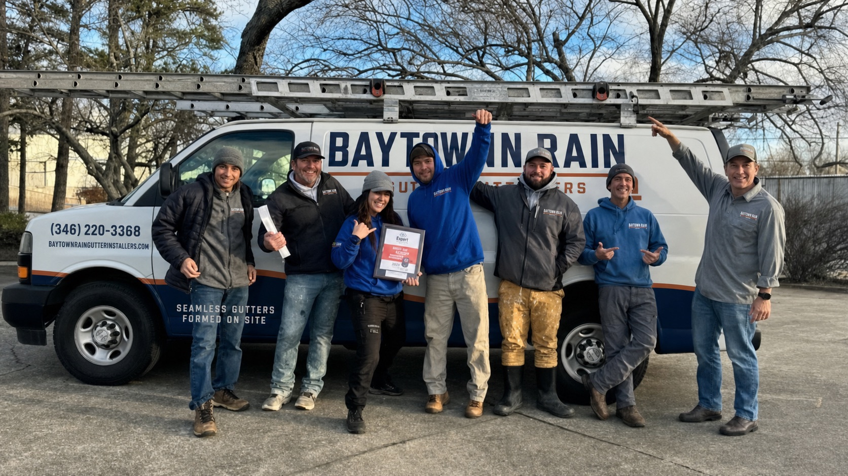 Baytown Rain crew and service van
